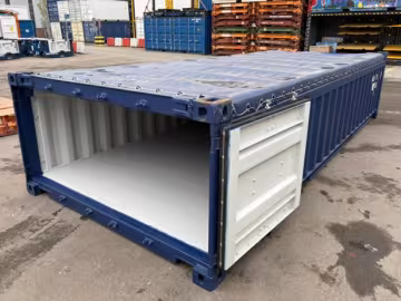 shipping container 20FT open top half height open doors left side shipping container 20FT open top half height open doors left side